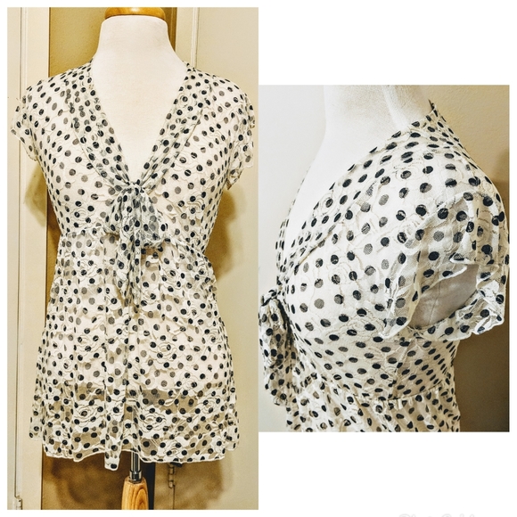 flair Tops - 3/$15 Flair Lace polkadot blouse